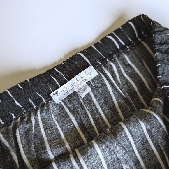 Don't Ask Why Striped Jumpsuit - Black & White - Picture 9 of 10